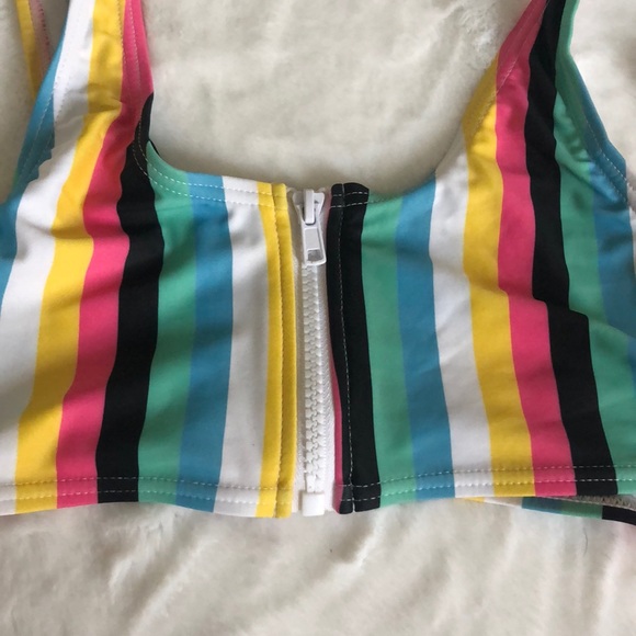 ASOS Other - South beach rainbow stripe swimsuit